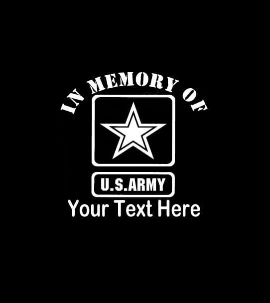 Details about   In Loving Memory Carrying Rifle Military Vinyl Decal