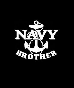Navy Brother Anchor Vinyl Decal Sticker