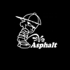 Calvin Piss on Asphalt Decal Stickers