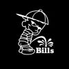 Calvin Piss on Buffalo Bills Vinyl Decal Stickers