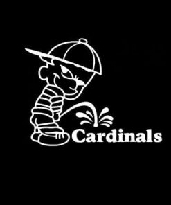Calvin Piss on Arizona Cardinals Vinyl Decal Stickers