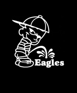 Calvin Piss on Philadelphia Eagles Decal Stickers