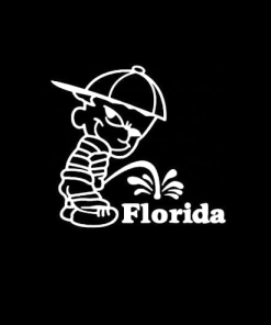 Calvin Piss on Florida Gators Decal Stickers