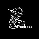 Calvin Piss on Green Bay Packers Decal Stickers