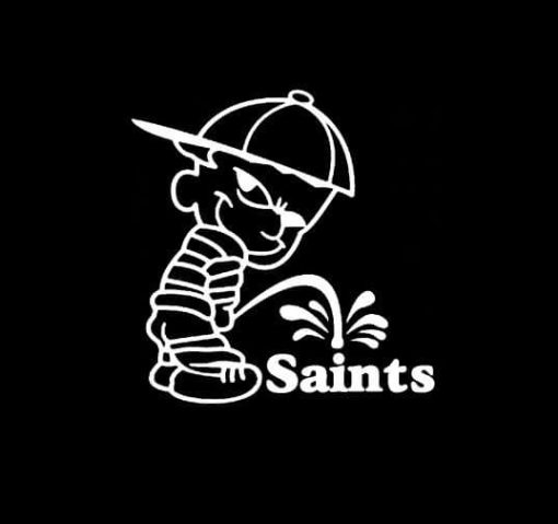 Calvin Piss on New Orleans Saints Vinyl Decal Stickers