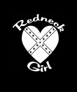 Redneck Girl Heart Vinly Decal Sticker