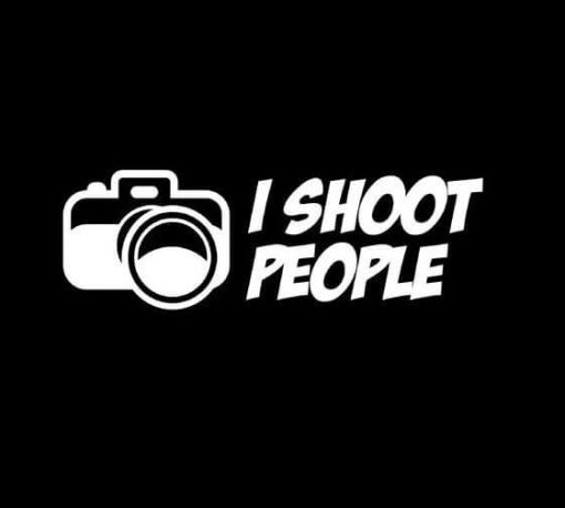 I shoot People Photography Photographer Decal Stickers