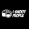 I shoot People Photography Photographer Decal Sticker