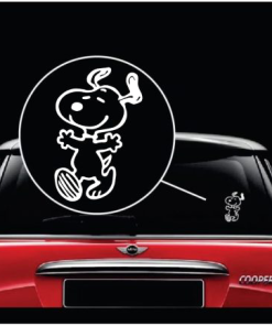 Snoopy Dancing - Cartoon Decal Sticker