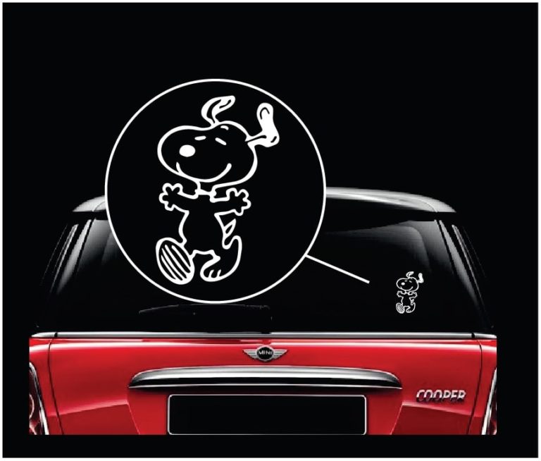 Snoopy Dancing – Cartoon Stickers And Decals For Your Car And