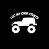 I do my own Stunts Jeep Vinyl Decal Stickers