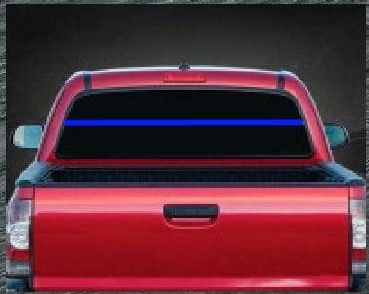 thin blue line back the blue rear window decal sticker