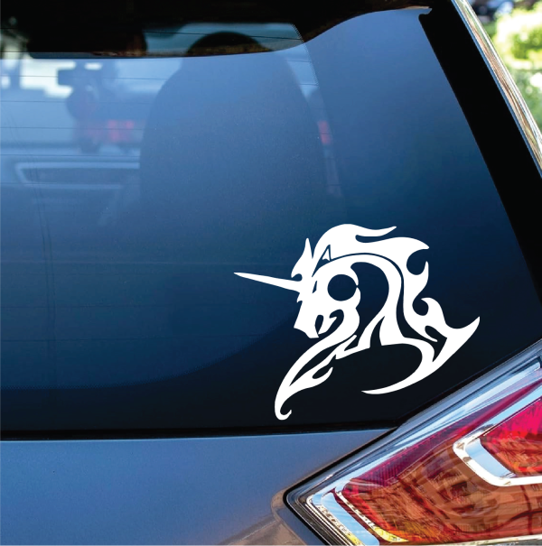 Tribal Unicorn Window decal Sticker