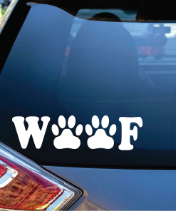 Woof Paws Window Decal Sticker