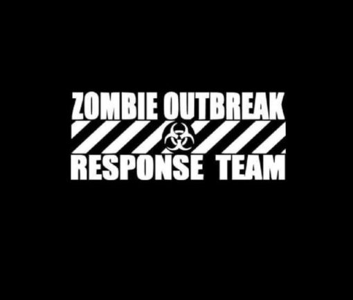 Zombie Outbreak Response Team Decal Stickers a6