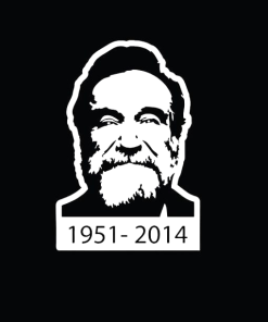 Robin Williams RIP A2 - Cartoon Decal Sticker