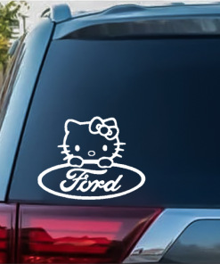 Hello Kitty Ford Window Decal Sticker