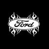 Ford Flames flaming Vinyl Decal Stickers