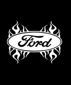 Ford Flames flaming Vinyl Decal Stickers