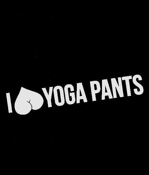 3 yoga pants i sticker Sticker Custom pants Decal love Shop Sticker I yoga â€“