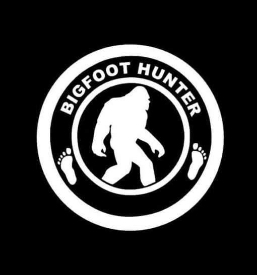 Bigfoot Sasquatch Hunter Vinyl Decal Sticker