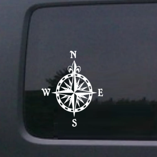 Compass Rose Window Decal Sticker - Jeep Wrangler Decals