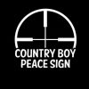 Country Boy Peace Sign Vinyl Decal Sticker