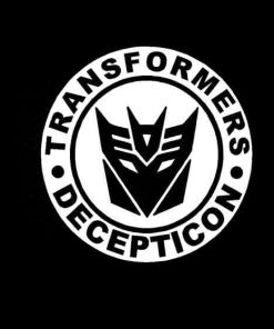 Transformer Decepticon Round Vinyl Decal Sticker