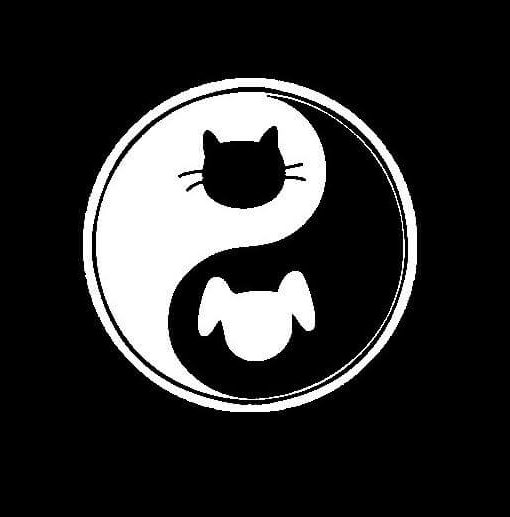 Dog Cat Yin Yang Ying Yang Decal Sticker – Custom Sticker Shop