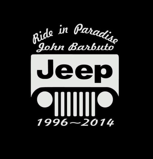 In loving Memory Jeep Decal Sticker