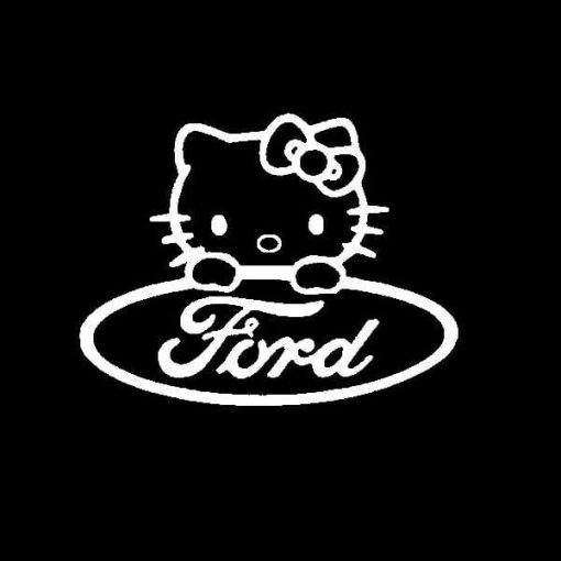 Hello Kitty Ford Vinyl Decal Stickers