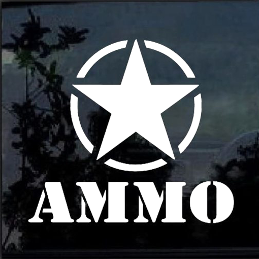 Ammo Jeep Star Jeep - Jeep Wrangler Decals