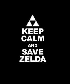 Keep Calm and Save Zelda Vinyl Decal Sticker