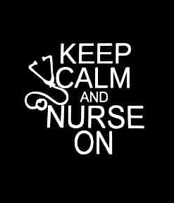 Keep Calm and Nurse on a3 Window Decal Sticker