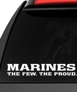 Marines the few the proud Vinyl Decal Stickers