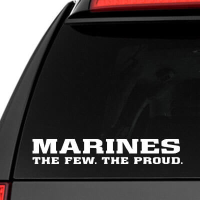 Marines the few the proud Vinyl Decal Stickers
