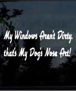 Window's Aren't Dirty 's Nose Art Window Decal Sticker