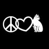 Peace Love Cats Vinyl Decal Stickers a2