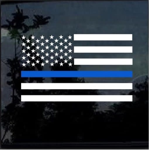 Blue lives Matter Sticker – Police lives Matter American Flag Decal2
