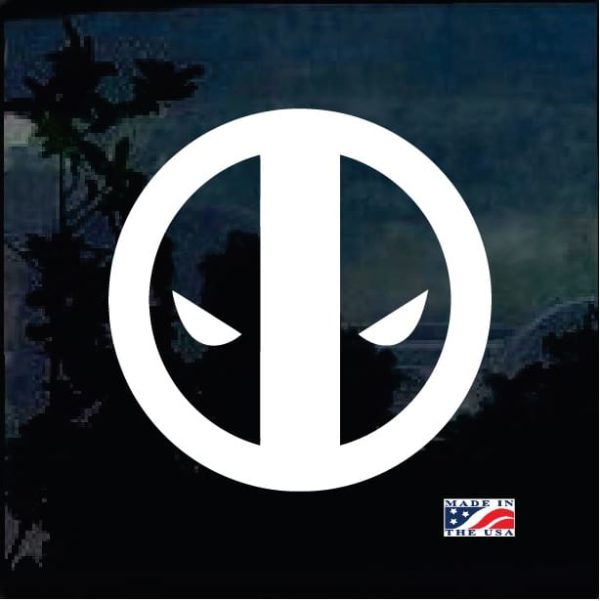 Deadpool eyes window decal sticker