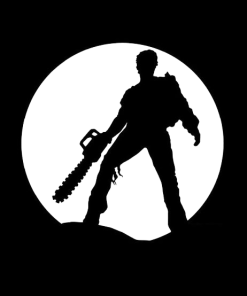 EVIL DEAD ASH ZOMBIE - Cartoon Decal Sticker
