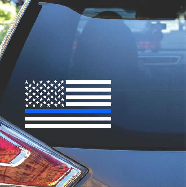Blue lives Matter Sticker Police lives Matter American Flag Decal