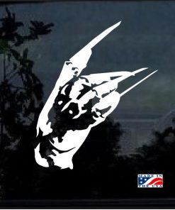 freddy krueger hand horror decal sticker