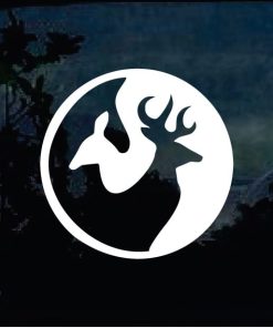 yin yang deer hunter decal