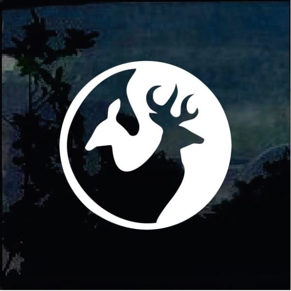 yin yang deer hunter decal