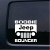 Jeep CJ Boobie Bouncer Vinyl Decal Sticker
