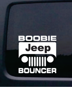 Jeep CJ Boobie Bouncer Vinyl Decal Sticker