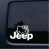 Jeep Hello Kitty Window Decal Sticker