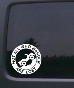 Jeep Not all that wander are lost Jeep - Jeep Wrangler Decals