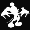 Mickey Mouse Uzi Guns - Cartoon Decal Sticker